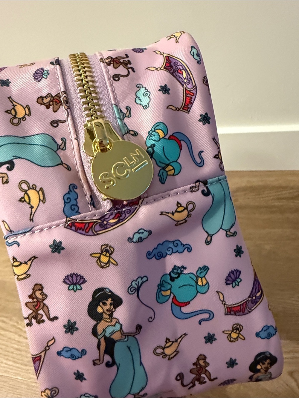 Jasmine Print Cosmetic Bag - Stoney Clover - Picture 3 of 6